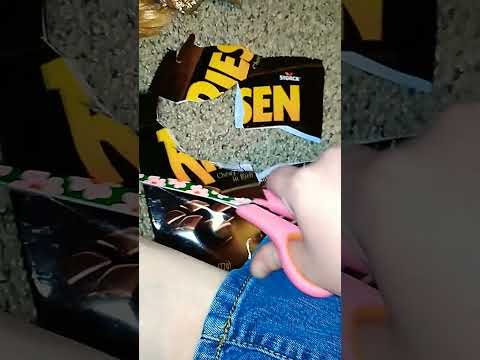 cutting Riesen candy package #shorts