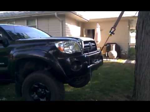 Toyota Tacoma witha hidden winch mount from Undercover hidden winch mount systems