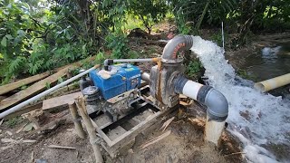 Download lagu 6-inch Niagara pump with Diamond DI 1100 diesel engine suctioning a 6-inch drilled well mp3