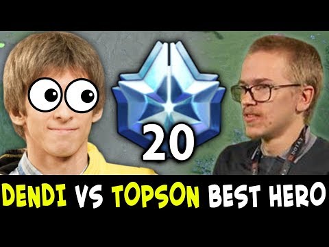 TOPSON picked his BEST hero vs DENDI