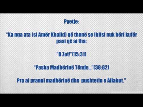 Është fatkeqësi të mendosh se Iblisi ishte mysliman - Feuzan