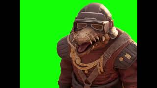 Biddy Blas "SCRIB DOON!" — Star Wars Galactic Racer green screen