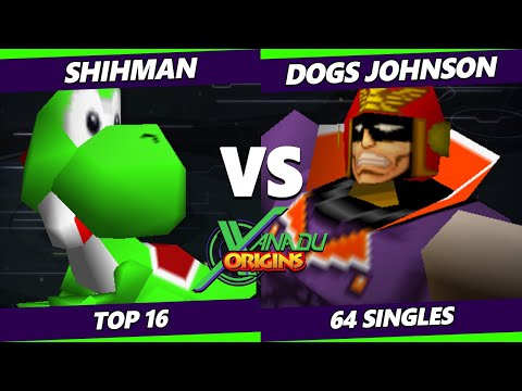 Xanadu Origins - Shihman (Yoshi, Captain Falcon) Vs. Dogs_Johnson (Falcon) Smash Bros - SSB64