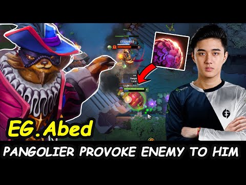 Abed Pangolier Aghanim's Shard BUILD Roll Up DODGE - Provoke Enemy To Him Dota 2