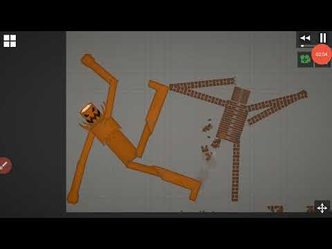 monster wood vs brick golem in melon playground