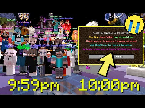 the final minutes of hivemc.. 😭 | minecraft
