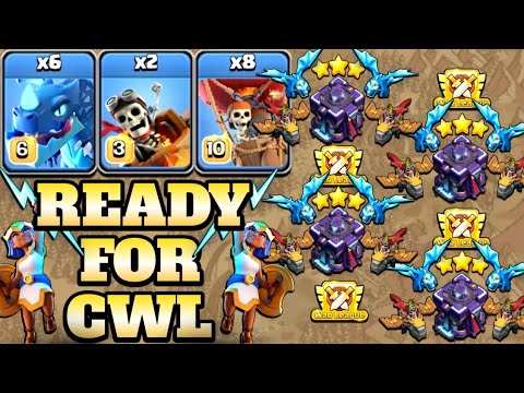6 Electro Dragon + 2 Dragon Rider = Easy Peasy!! CWL 2023 Best Th15 Attack Strategy - Clash of Clans
