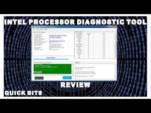 Part of a video titled How To Run | intel CPU Diagnostic Tool Review - YouTube