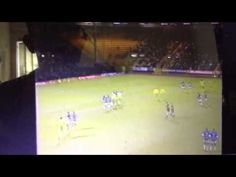 Robert Fleck scores for Norwich against Ipswich