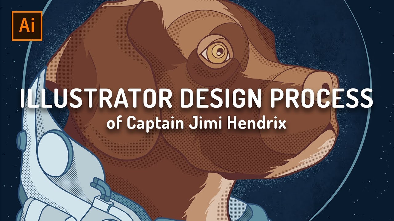 Adobe Illustrator Design Process of Captain Jimi Hendrix | Dolo Digital