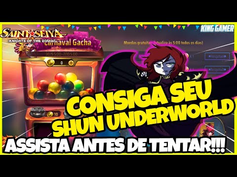 CONSIGA O SHUN UNDERWORLD COM DIAMANTES NO CARNAVAL GACHA ? // Saint Seiya Awakening