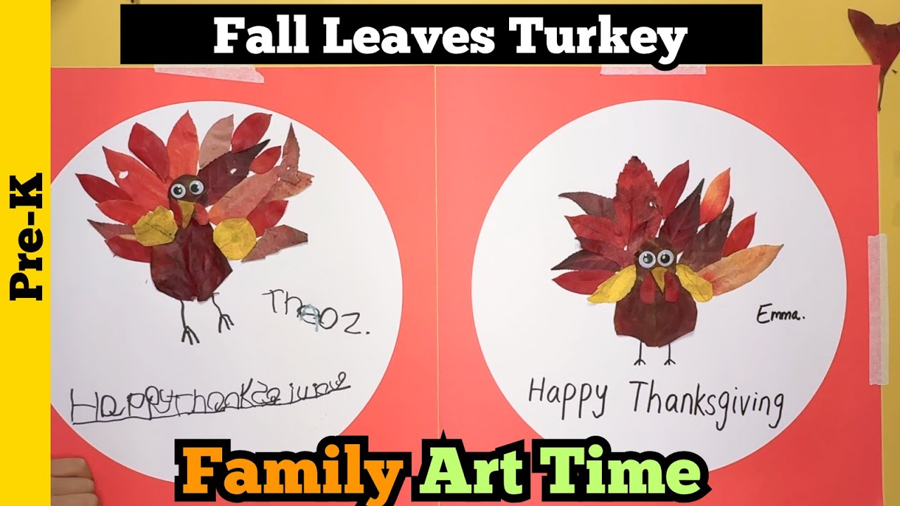 Fall Leaves Turkey Craft for Kids | Easy Thanksgiving Craft Idea