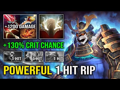 +130% CRIT CHANCE Brutal 1200 Damage Per Hit Super Saiyan Sven 1 Hit Cleave Dota 2