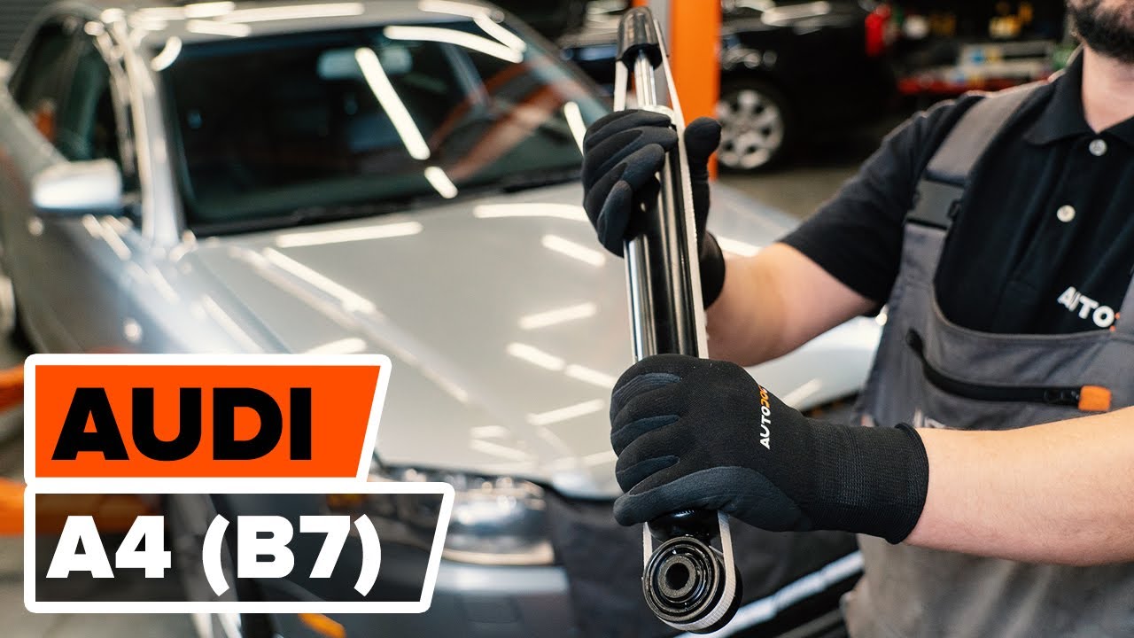 Como mudar amortecedores da parte traseira em Audi A4 B7 - guia de substituição