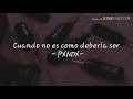 Cuando no es como debería ser  -Pxndx- (Lyrics)