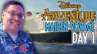 Disney Adventure Maiden Voyage Cruise Vlog - Day 1