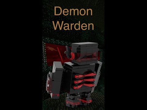 Lego Minecraft: Custom Demon Warden v2 - Animation