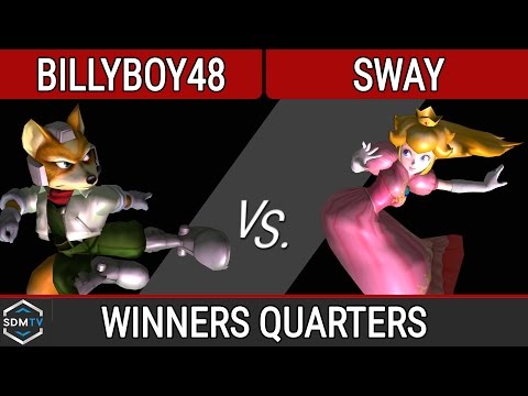 SDSU Biweekly 52 - billyboy48 (Fox) vs. Sway (Peach) - SSBM WR3 - Smash Melee