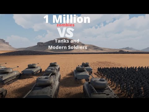 Can Tanks and Soldiers stop 1 Million zombies? | Ultimate epic battle simulator 2