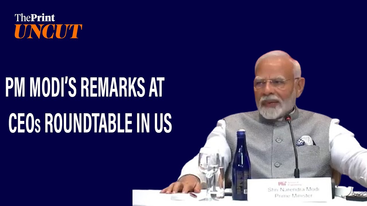 ‘India is one of 1st countries to have an AI strategy’- PM Modi at CEOs roundtable in US