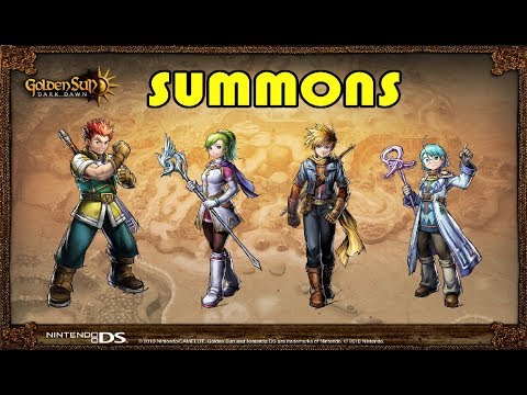 Golden Sun Dark Dawn All Summons