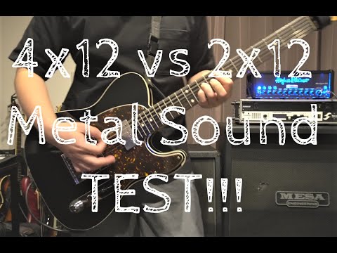 Mesa/Boogie Cabinet 4x12 vs 2x12 Comparison!【Metal】