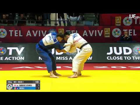 Judo IJF. Grand Slam Tel-Aviv 2023. Day 1. 66 kg. R1. MARGVELASHVILI (GEO) - BASILE (ITA)
