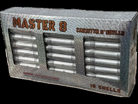 Master 8 Canister Shell Firework Demo