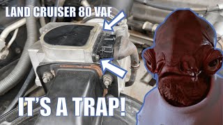 Toyota Land Cruiser 80 Volume Air Flow Sensor Repair - Fix Check Engine Codes - MAF IAT