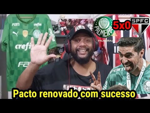 REACT PALMEIRAS 5X0 SÃO PAULO l MELHORES MOMENTOS, FORA O BAILE