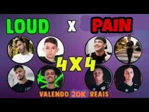 LOUD VS PAIN VALENDO 20MIL REAIS!NOISE NEM CLICOU! PRIMEIRO EVENTO PRESENCIAL DE EMULADOR!