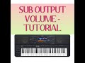 YAMAHA SX900 SUB OUTPUT VOLUME How To Adjust Sub Output Volume TUTORIAL VIDEO