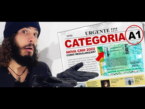 ⚠️ NOVA CNH 2022 CATEGORIA A1 para Motociclistas  | COMO REGULARIZAR A CNH 2022 CATEGORIA A1?