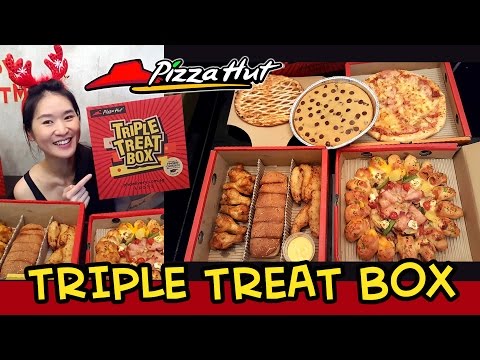 Pizza Hut Triple Treat Box (Eating Show - Mukbang) Peggie Eats S02E28 Video