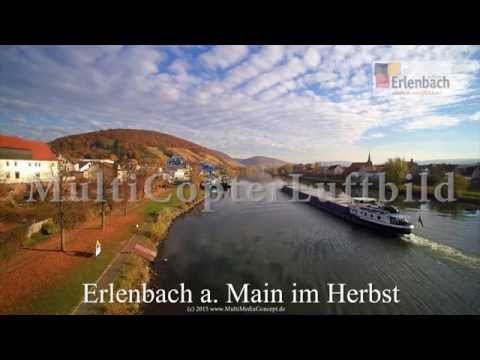 Drohnen Flug über Erlenbach im Herbst 2015 in 4K UHD
