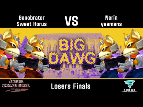 Ganobrator & Sweet Horus vs Nerin & yeemans - Melee Losers Finals -  Big Dawg