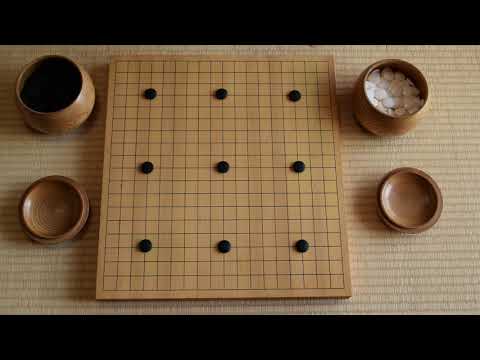 9-stone handicap game - human vs. AI