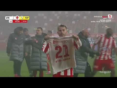 GOOOL! UTA - Petrolul 1-0. Alin Roman dă lovitura la ultima fază! S-a declanșat NEBUNIA la Arad!