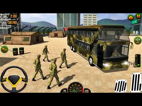 New Army Bus Games 2026 - Us Army Transporter Bus Driving 3D Game - Android GamePlay