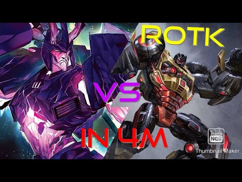MY CYCLONUS KILLS (ROTK) GRIMLOCK IN 4M - TFTF