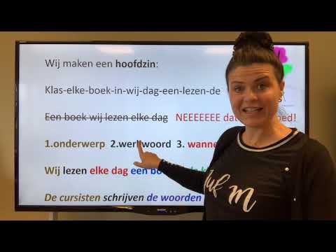 NT2 42 hoe maak ik een goede zin?Onderwerp werkwoord Grammatica TC 3.13 Nederlands leren #learndutch
