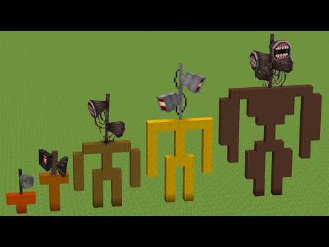 Siren Head ALL PHASES in Minecraft