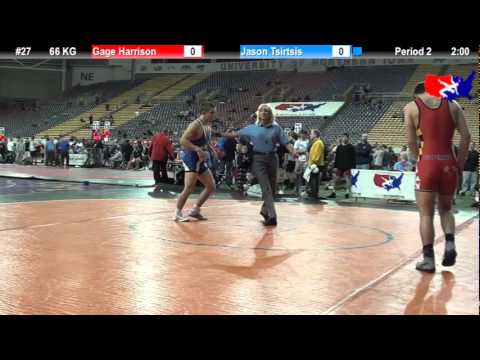 Last Chance Qual 66 KG: Gage Harrison (OCU Stars) vs. Jason Tsirtsis (Region Wrestling Academy)