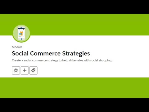 Social Commerce Strategies Trailhead || Trailhead Salesforce