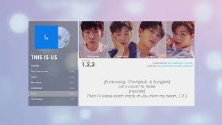 [Eng Lyrics] BTOB 비투비 - 1,2,3 | THIS IS US (2018)