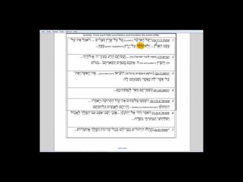 5.1 Niphal: Non-Passive Translation (Reflexive and Active)