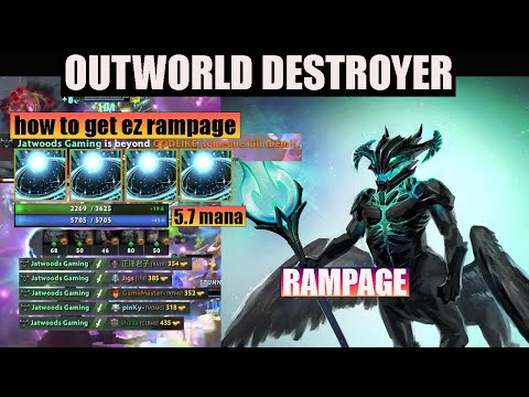 HOW TO GET EASY RAMPAGE | OUTWORLD DESTROYER | Dota 2 Rampage Adventures | Dota2 HIGHLIGHTS