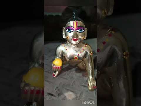 Brass laddu gopal ji idol, temple