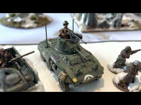 Bolt Action Battle Report: Winter in Ardennes #warlordgames #boltaction