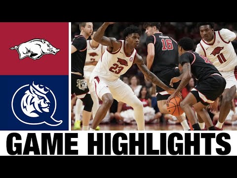 #14 Arkansas vs Queens University Highlights | Men's Basketball | College Basketball 2025